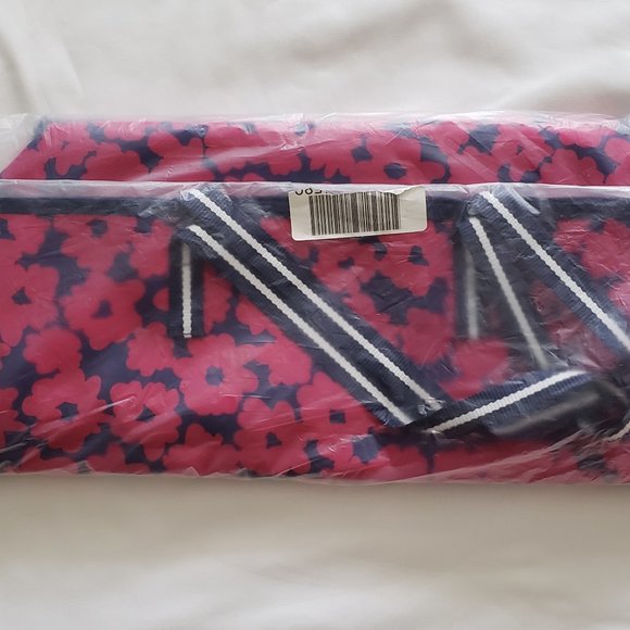 **SOLD**Estee Lauder Navy & Pink Flowered Large Tote Bag ~ NEW - Picture 5 of 5